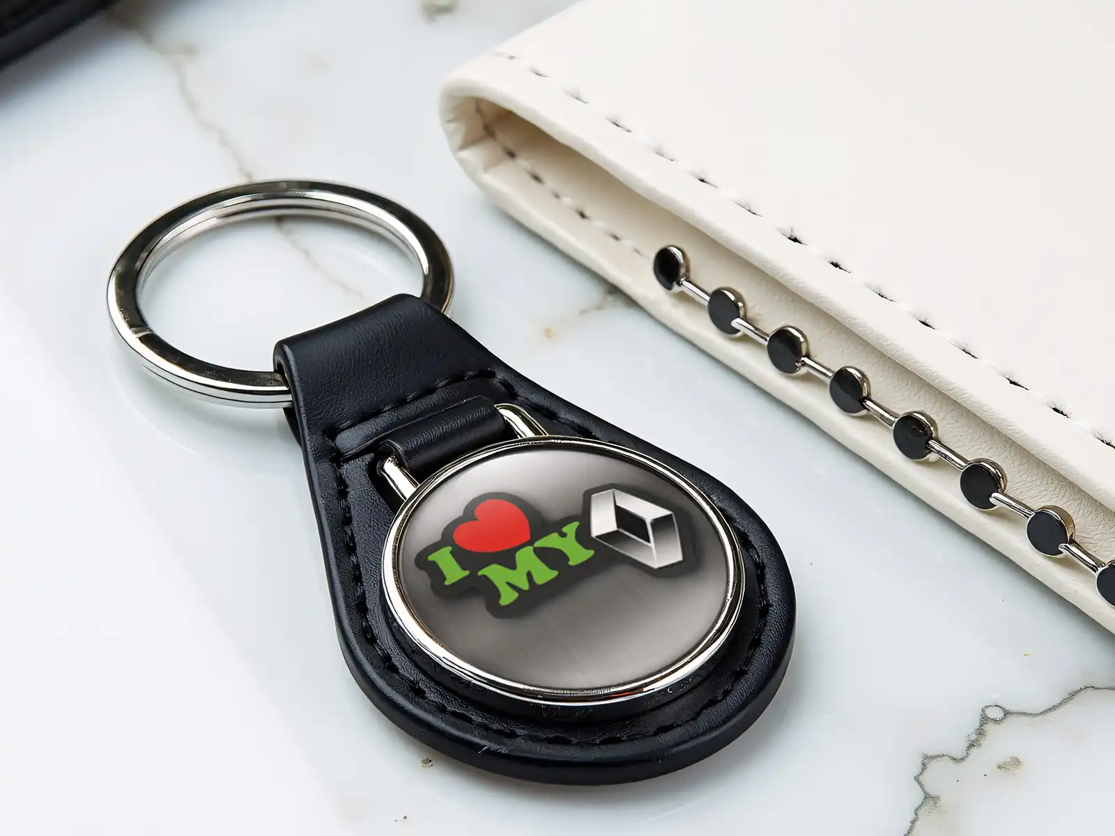 Leather Key Stylish Sturdy Design Glossy